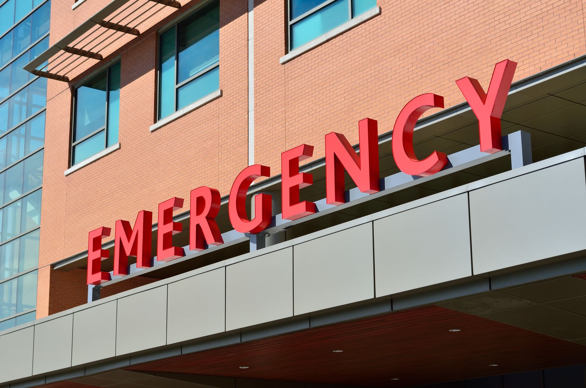 A modern hospital entrance — healthcare attorneys work across providers, payers, and life-sciences employers